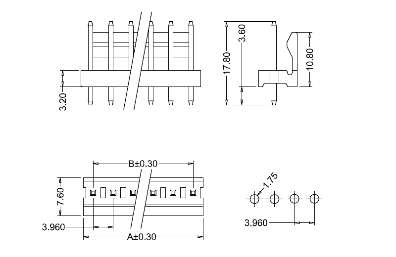 M3695-N-K(S) dimensions Dimensions du M3695-NK(S)