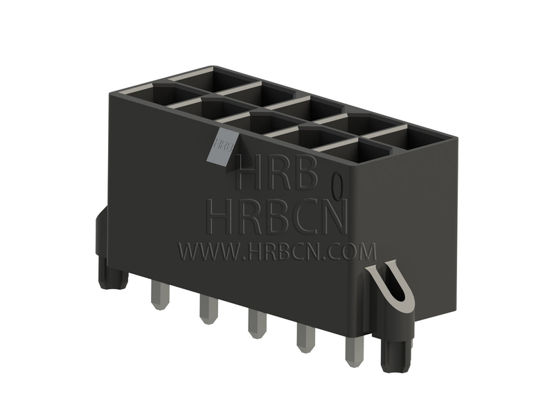 Connecteur HRB 5,7 mm, embase à broche droite