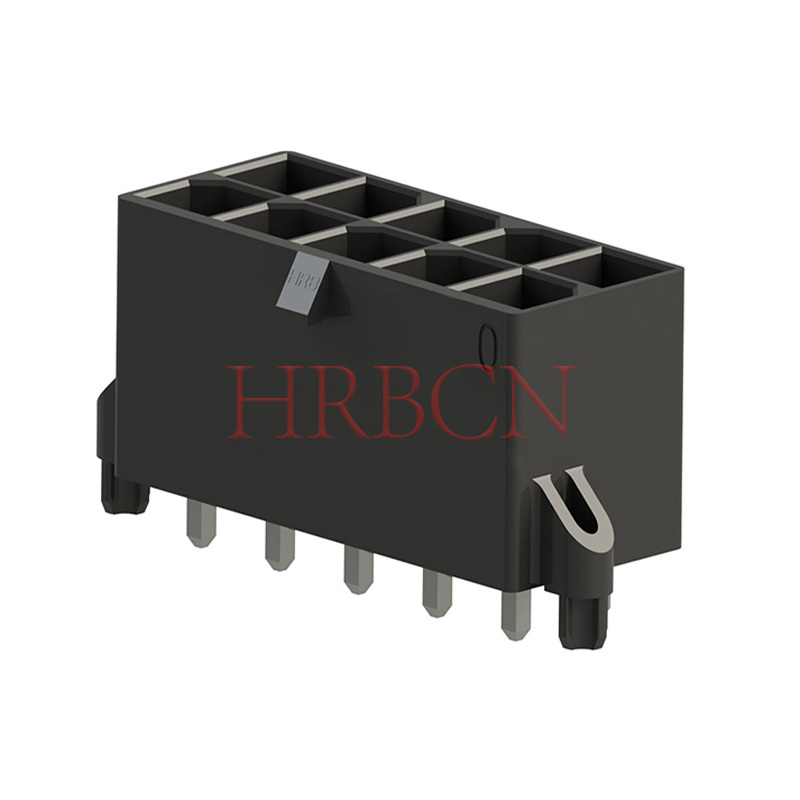 Connecteur HRB 5,7 mm, embase à broche droite