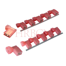 Borne de déconnexion à drapeau femelle entièrement isolée de 4,8 mm (AWG 22-18)