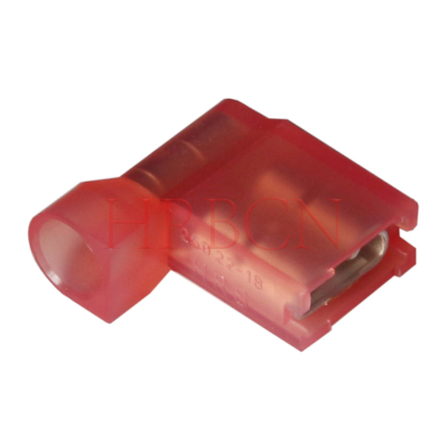HRB M6350 6.35mm 0.250' AWG22-18 Borne de déconnexion femelle isolée avec drapeau