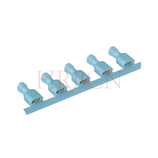 HRB M6350 6.35mm 0.250' AWG16-14 Borne de déconnexion femelle isolée droite