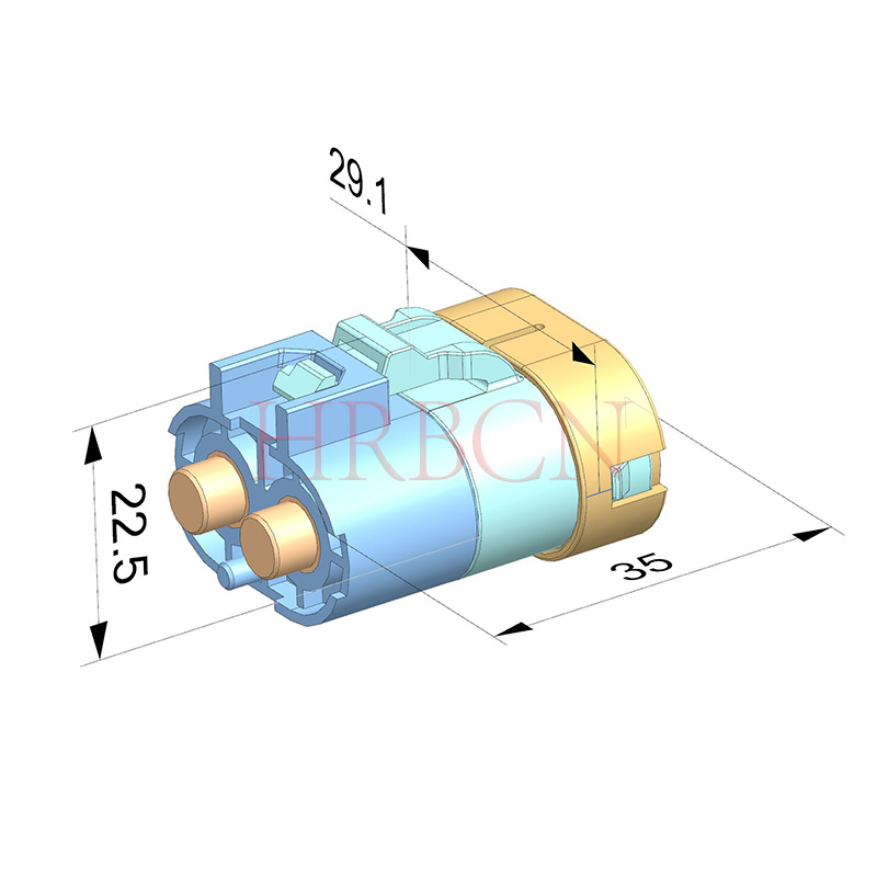 fil imperméable de lancement de 11.0mm pour embarquer le connecteur 2 Pin