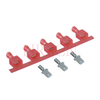 Borne de déconnexion mâle entièrement isolée de 4,8 mm (AWG 22-18)
