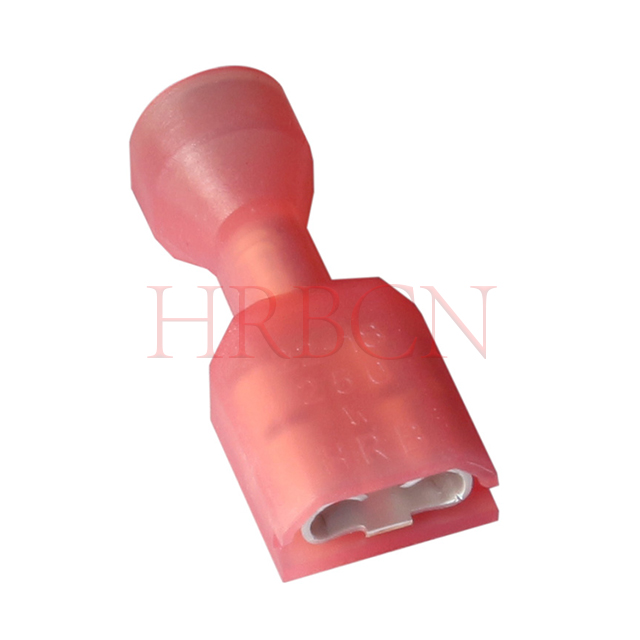Borne de déconnexion femelle isolée droite AWG22-18 de 6,35 mm 0,250 pouce - Connecteur HRB