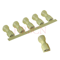 HRB M6350 6.35mm 0.250' AWG12-10 Borne de déconnexion femelle isolée droite