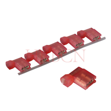 HRB M6350 6.35mm 0.250' AWG22-18 Borne de déconnexion femelle isolée avec drapeau