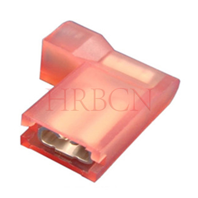 Borne de déconnexion à drapeau femelle entièrement isolée de 4,8 mm (AWG 22-18)
