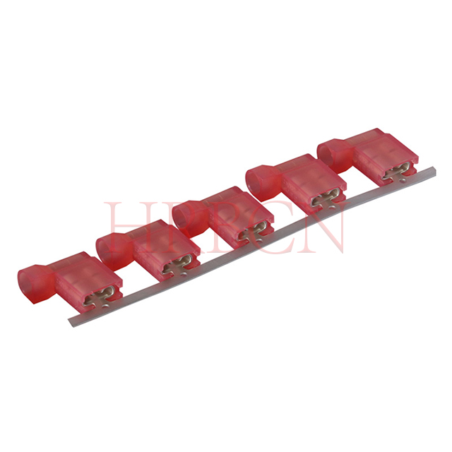 HRB M6350 6.35mm 0.250' AWG22-18 Borne de déconnexion femelle isolée avec drapeau