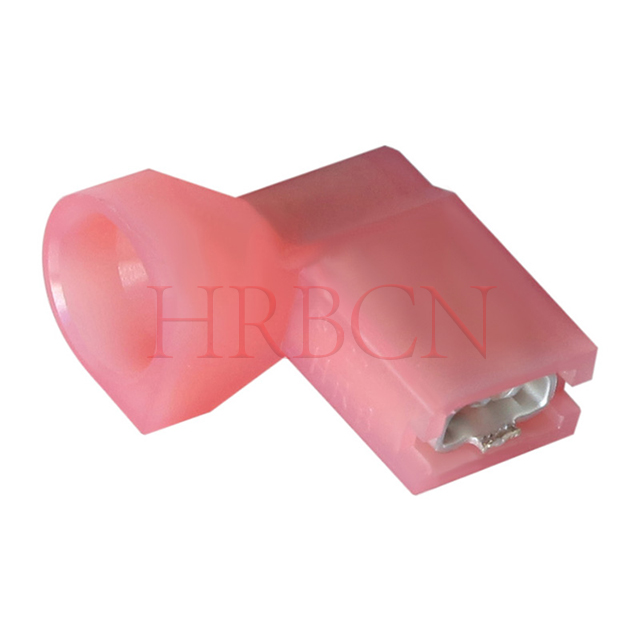 Borne de déconnexion à drapeau femelle entièrement isolée de 4,8 mm (AWG 22-18)