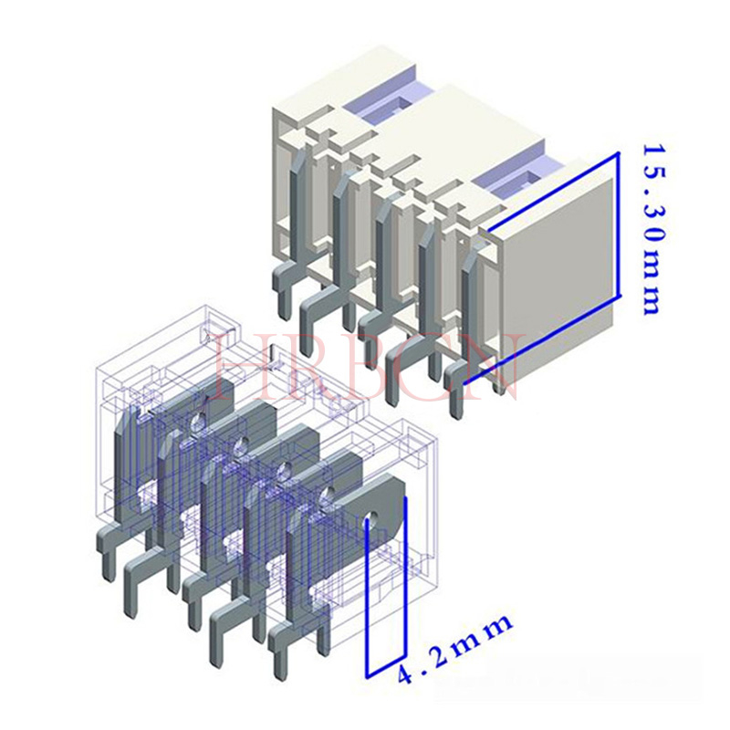 Connecteur d'embase à onglets RAST 5,0 mm M9403, type droit