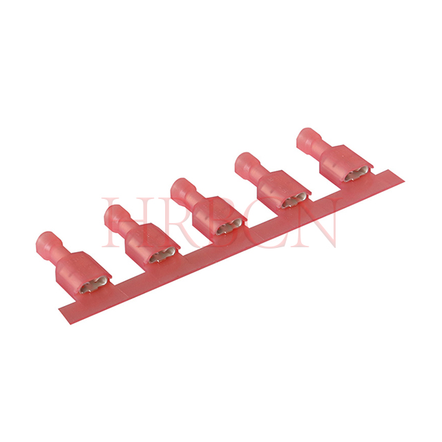 Borne de déconnexion femelle isolée droite AWG22-18 de 6,35 mm 0,250 pouce - Connecteur HRB