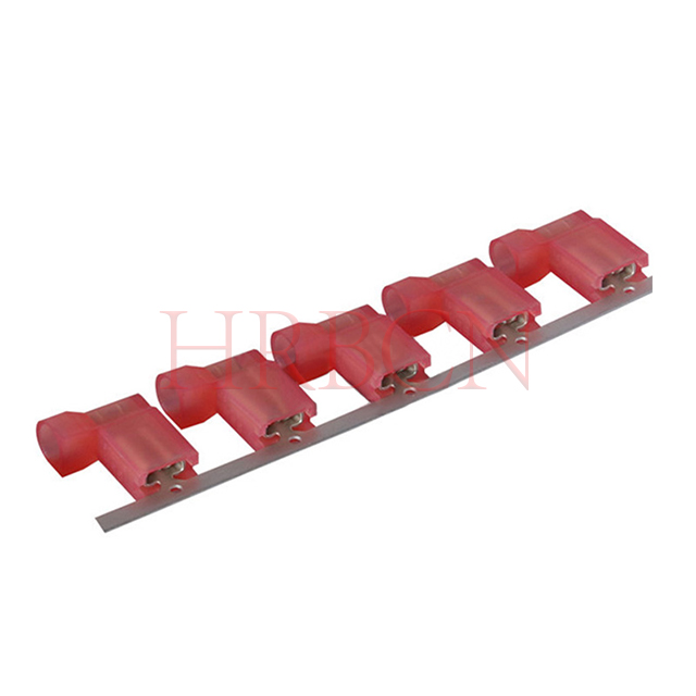 Borne de déconnexion à drapeau femelle entièrement isolée de 4,8 mm (AWG 22-18)