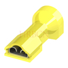 Borne à déconnexion rapide 6,35 × 0,5 mm, taille 250, jaune AWG#10-12