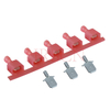 Borne mâle isolée droite de 6,35 mm (0,205') AWG22-18 0,32-0,82 mm² 