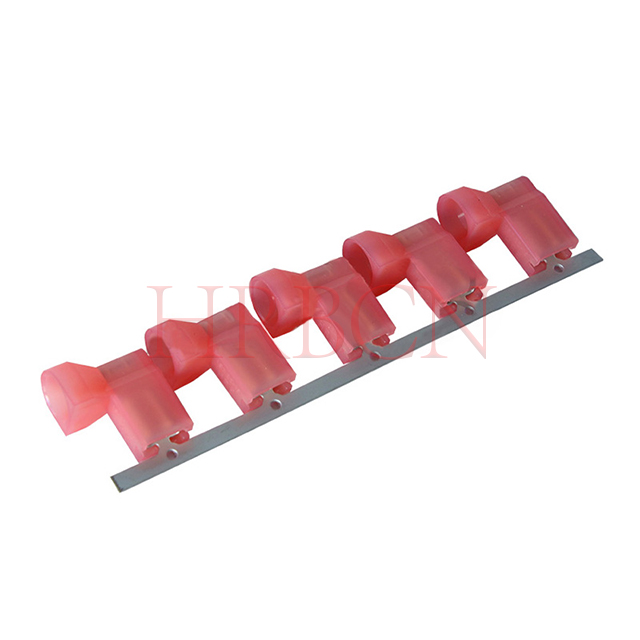 Borne de déconnexion à drapeau femelle entièrement isolée de 4,8 mm (AWG 22-18)