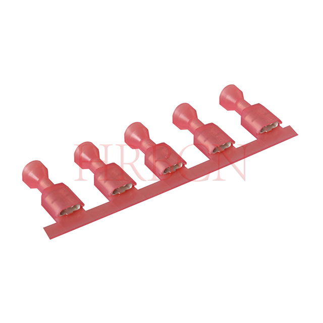 Borne de déconnexion femelle isolée droite AWG22-18 de 6,35 mm 0,250 pouce - Connecteur HRB