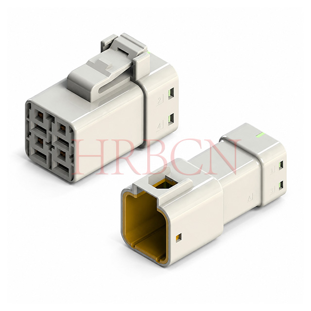 Connecteur fil à fil à 2 rangées étanche automatique HRB 6,35 mm 