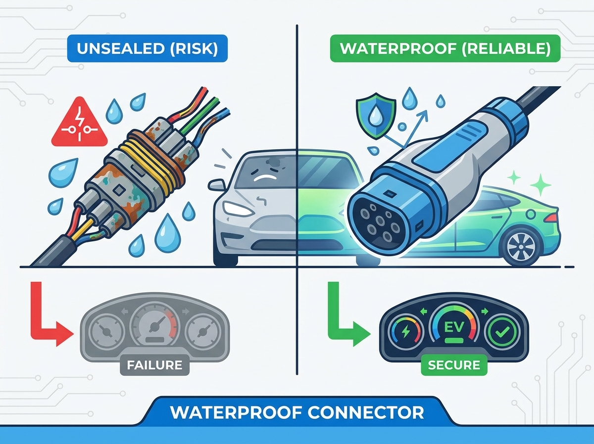 Connecteur &eacute;tanche pour applications automobiles