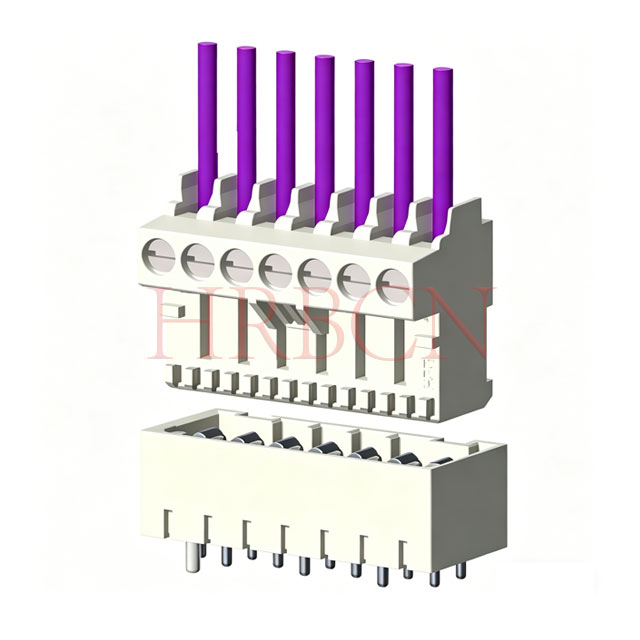 Connecteur PCB à accouplement indirect RAST 5 IDC et vis série M5038, 5,0 mm