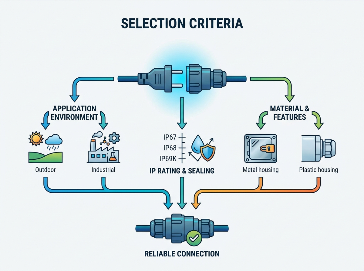 Connecteur étanche pour applications industrielles