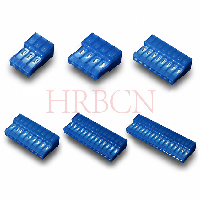 Connecteur à extrémité fermée HRB 2.54 IDC sans languettes polarisantes